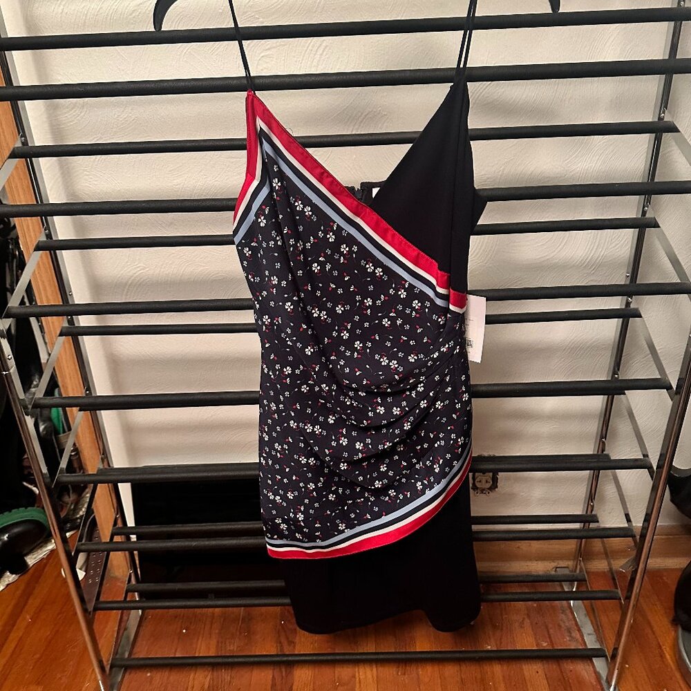 New With Tags Navy Red Sun Dress